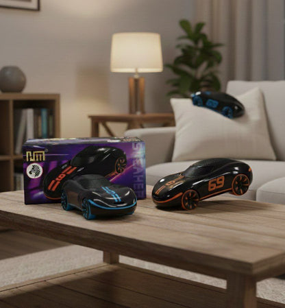 Buggati Car Design Premium Bluetooth Speaker | High Bass 8W Sound | LED Lights | Portable Music Speaker