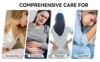 PixyMart ComfortFit Women’s Heating Pad & Massager – Wireless Relief for Period Cramps & Back Pain