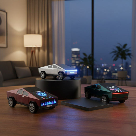 Cyber Truck Design Premium Bluetooth Speaker | High Bass 8W Sound | LED Lights | Portable Music Speaker