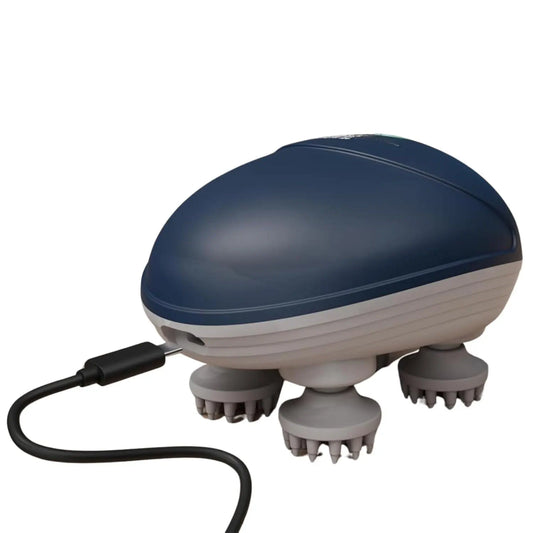 PixyMart Electric Head Massager | Type-C Rechargeable Scalp Massager for Hair Growth, Stress Relief & Deep Relaxation