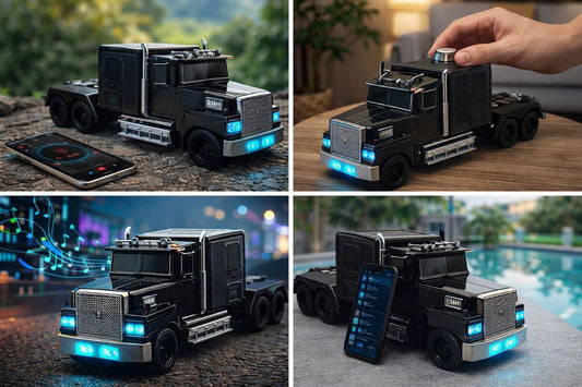 Premium Truck Bluetooth Speaker with High Bass & Powerful Sound | LED Lights | Rechargeable