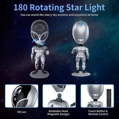 Space Buddy: Laser Galaxy Projector & Sound Machine – Premium Night Light for Gaming & Kids