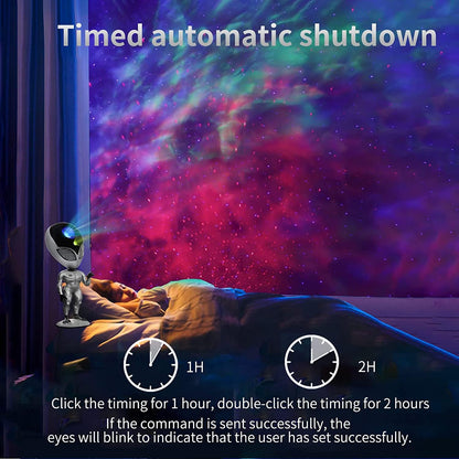 Space Buddy: Laser Galaxy Projector & Sound Machine – Premium Night Light for Gaming & Kids