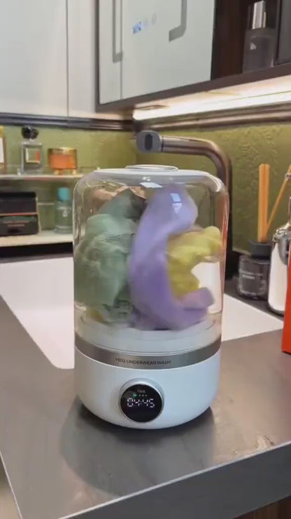 1L Rechargeable Portable Mini Washing Machine | Lingerie & Baby Clothes Washer | USB Powered